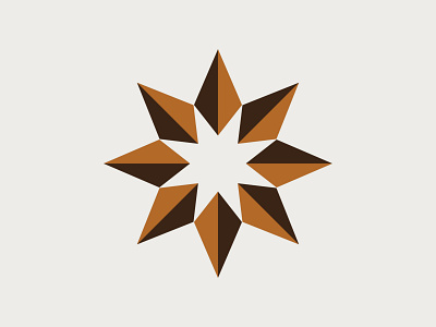 Star Logo brand branding circle digital geometric geometry icon identity industrial logo logomark mark media modern point rotation simple star symbol triangles