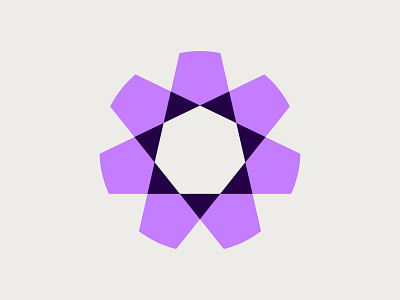 Star Logo bold brand branding circle digital geometric geometry icon identity industrial logo mark media modern purple rotation simple star symbol triangles