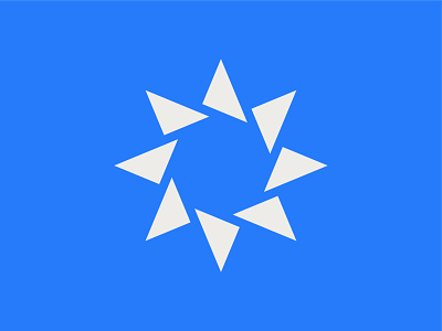 Star Logo brand branding digital geometric geometry icon identity industrial logo mark media modern rotation simple star symbol triangle