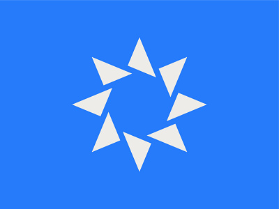 Star Logo brand branding digital geometric geometry icon identity industrial logo mark media modern rotation simple star symbol triangle
