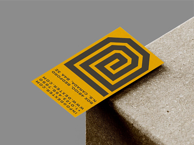 Business Card bold brand branding business card cement construction digital geometric geometry icon identity industrial layout logo mark media minimal print symbol type