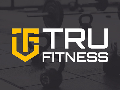 Tru Fitness Logo app branding design fitness flat gym icon illustration logo modern training web