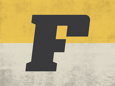 Illustration - Letter F f icon illustration letter ligature logo mark monogram symbol texture typography vintage