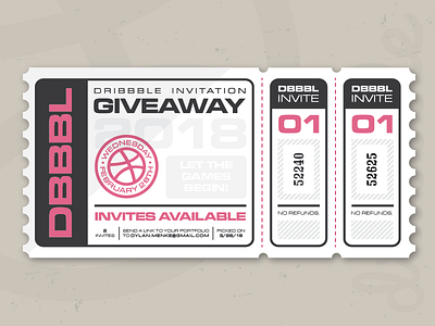 2 Dribbble Invitations