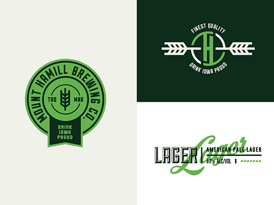 Mount Hamill Brewing Co. Branding beer branding brewery can icon identity label lager mark packaging symbol typography