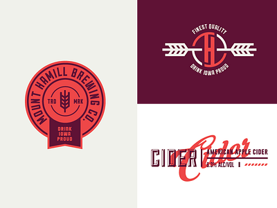 Mount Hamill Brewing Co. Branding beer branding brewery can icon identity label lager lettering mark packaging typography