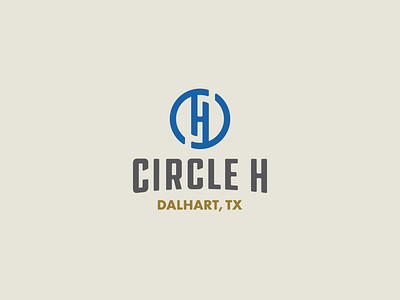 Circle H - Logo branding cattle circle farm h identity logo mark ranch type typogaphy vintage