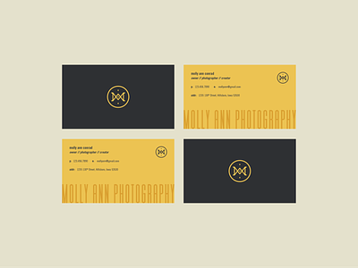 Molly Ann Photography - Branding a badge branding business card camera circle icon layout letters logo m mark minimal mongram photography