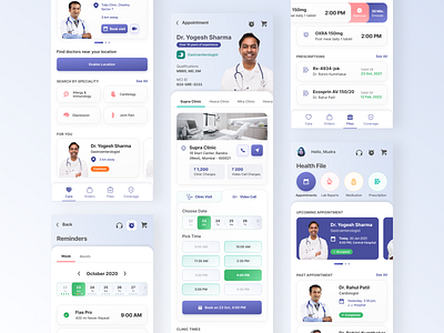 Doctor App app book booking design doctor doctor app doctor appointment doctors health healthcare healthy home ios ui ux