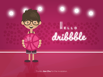 Dribbble Debut debut dribbble excited first shot
