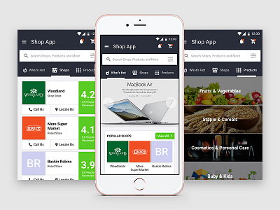Shop E-commerce App card ecom ecommerce ios material shop ui ux