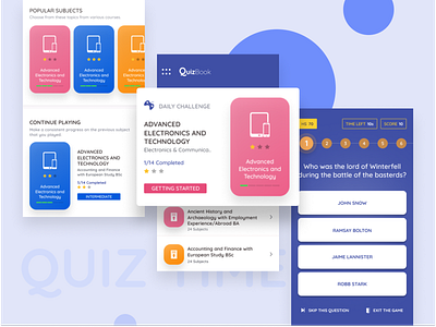 Quiz App app game ios mobile quick quiz ux