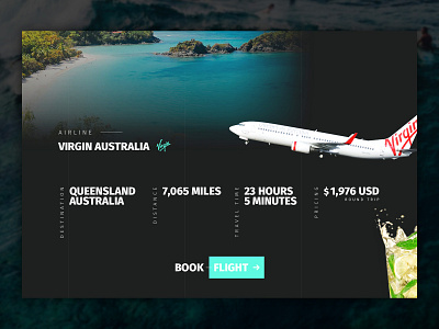 Surf Website Airline Flight Interface Design airelines airline dribbble flight flights minimal modern ocean photoshop plane sketch surf ui ui design ux water web web design webdesign