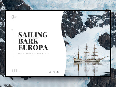 Sailing Adventure Website Hero Design