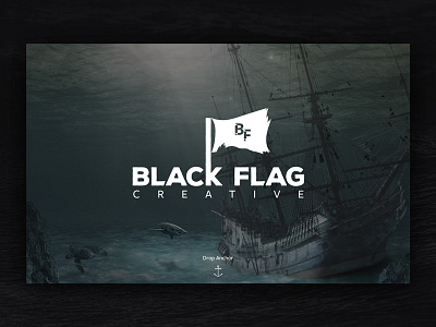 Black Flag Creative Website black blackflagcreative branding creative grunge pirate ui ux web web design white