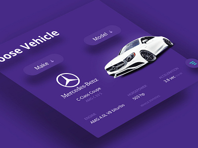 Choose Vehicle Indicator app display hud interface mercedes photoshop purple sketch statistics ui vehicle