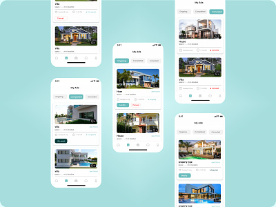 My ads  Screens -Property App