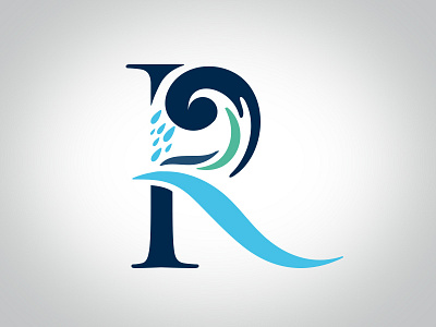 River cycle cloud cycle h2o logo r rain river water