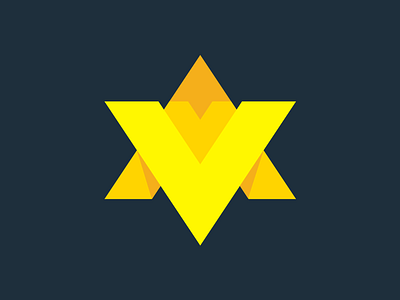 VM Star 6 david star m mountain star triangle v vm yellow