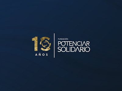 10 Years Anniversary Logo - Potenciar Solidario