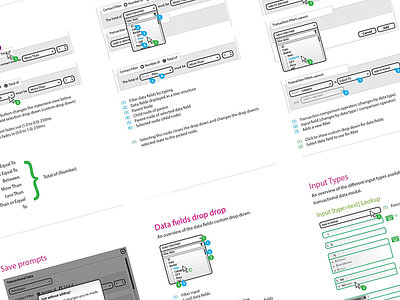 Wireframes HiFi for Big data user experience piece