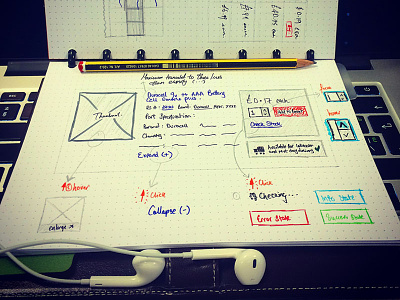 Product Tile Wireframe Sketch