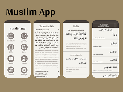 [Final Project] Muslim App UI Shot app design design ui ui shot