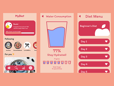 [UI Shot] Diet App
