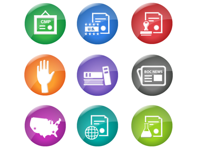 icons for ASCP (American Society for Clinical Pathology) icons