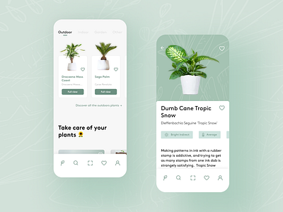 Plant Care App UI