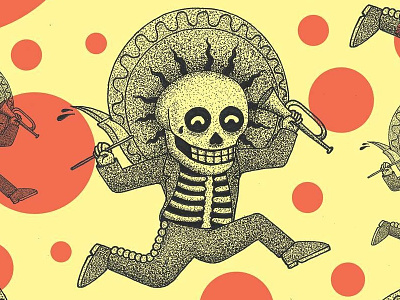 Día de muertos (homenaje a Jose Guadalupe Posada) día de muertos illustration méxico skull vector