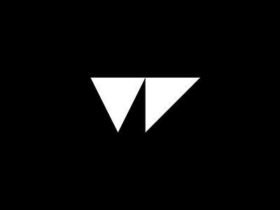 Personal Logo abstract black branding geometrical graphic design logo monogram shape triangle vector vv