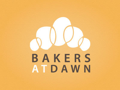 Bakers At Dawn bakery croissant logo