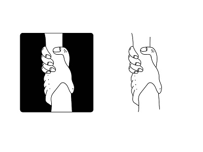 Grip doodle drawing hands illustration lineart