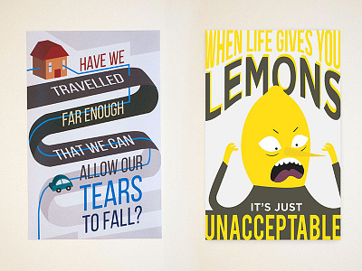Misc Posters, i adventure time graphic design illustration isometric lemon lemongrab poster quote typography