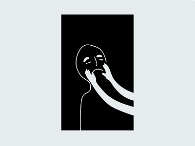 :-( art doodle drawing face hands illustration minimal minimalist sad simple vector