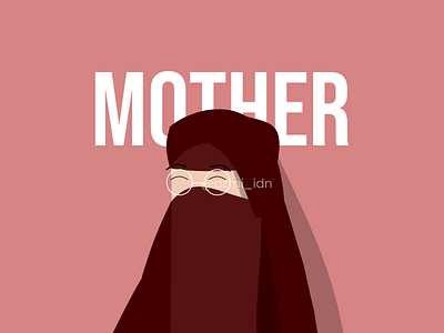 Family flat illusrtration : Mother design graphic design illustration vector
