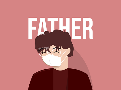 Family flat illusrtration : The Father