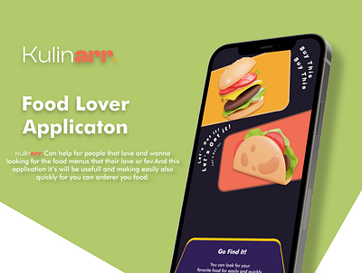 Food Lover Application (Kulinarr) 3d branding graphic design ui