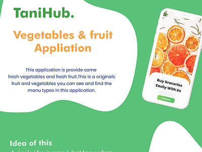 Vegetables & Fruit Application (TaniHub.)