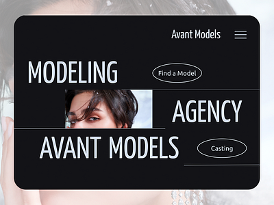 Design concept for a modeling agency