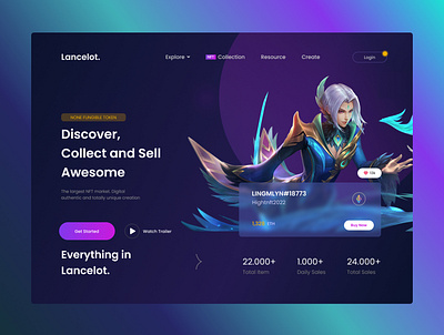 NFT-Landing Page ui