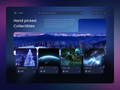 NFT Landing Page ui