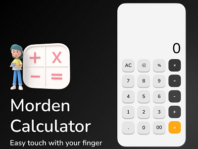 Morden Calculator Ui Design 2022. 3d branding calculator crypto exchange design illustration logo love mobile app ui