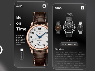 Watch Collection App Ui