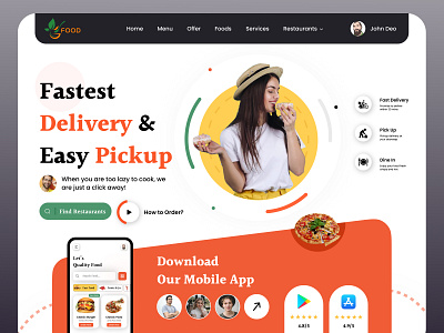 Food Delivery Web Ui🥰