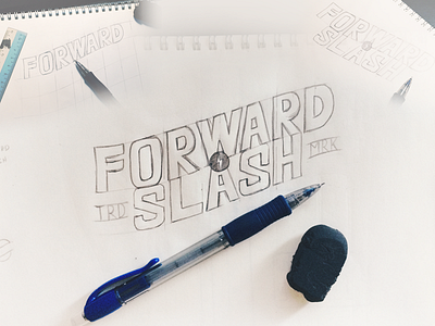 Forward Slash Badge Logo Progress badge logo community designers front end malaysia mobile web