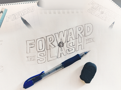 Forward Slash Badge Logo Progress