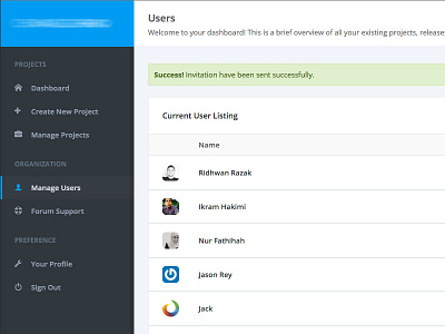 Web Apps Design admin panel dashboard user table web apps