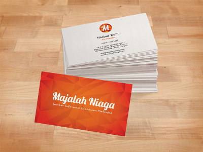 Business Card Mockup branding business card logo majalah niaga majalahniaga